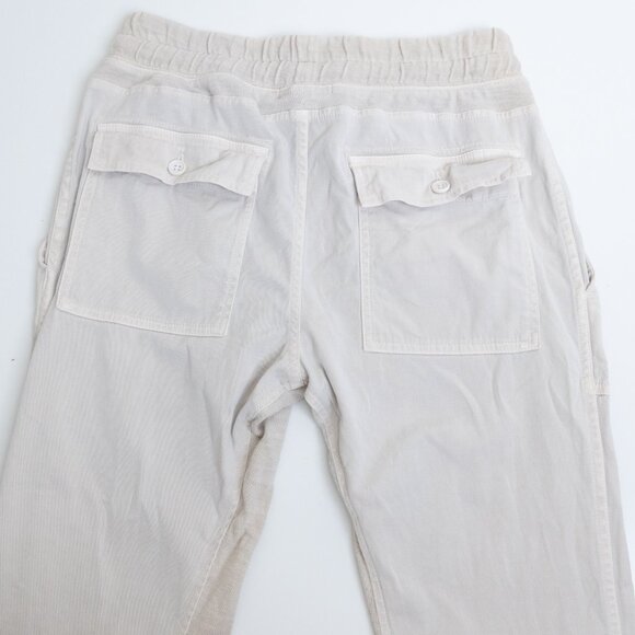 James Perse Mixed Media Pant Talc Light Gray Utility Jogger Size 1 - Picture 9 of 14